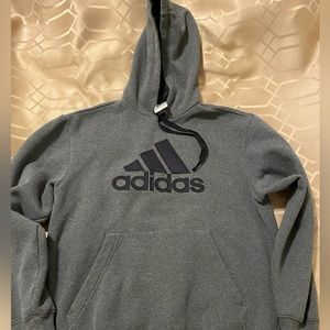 Mens dark gray Adidas hoodie